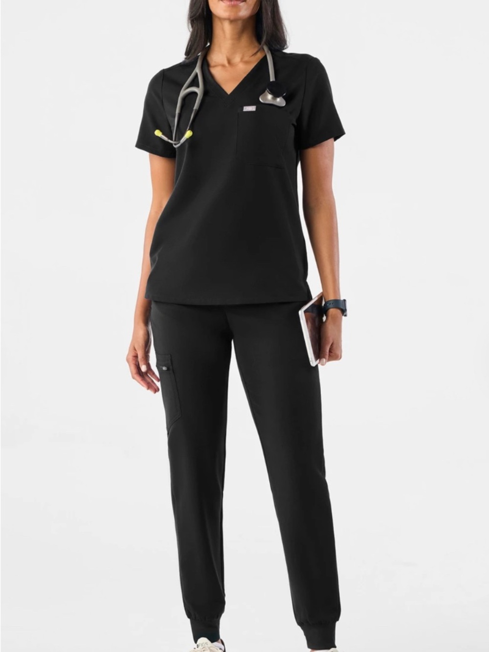 Figs Women’s Black Scrub Top